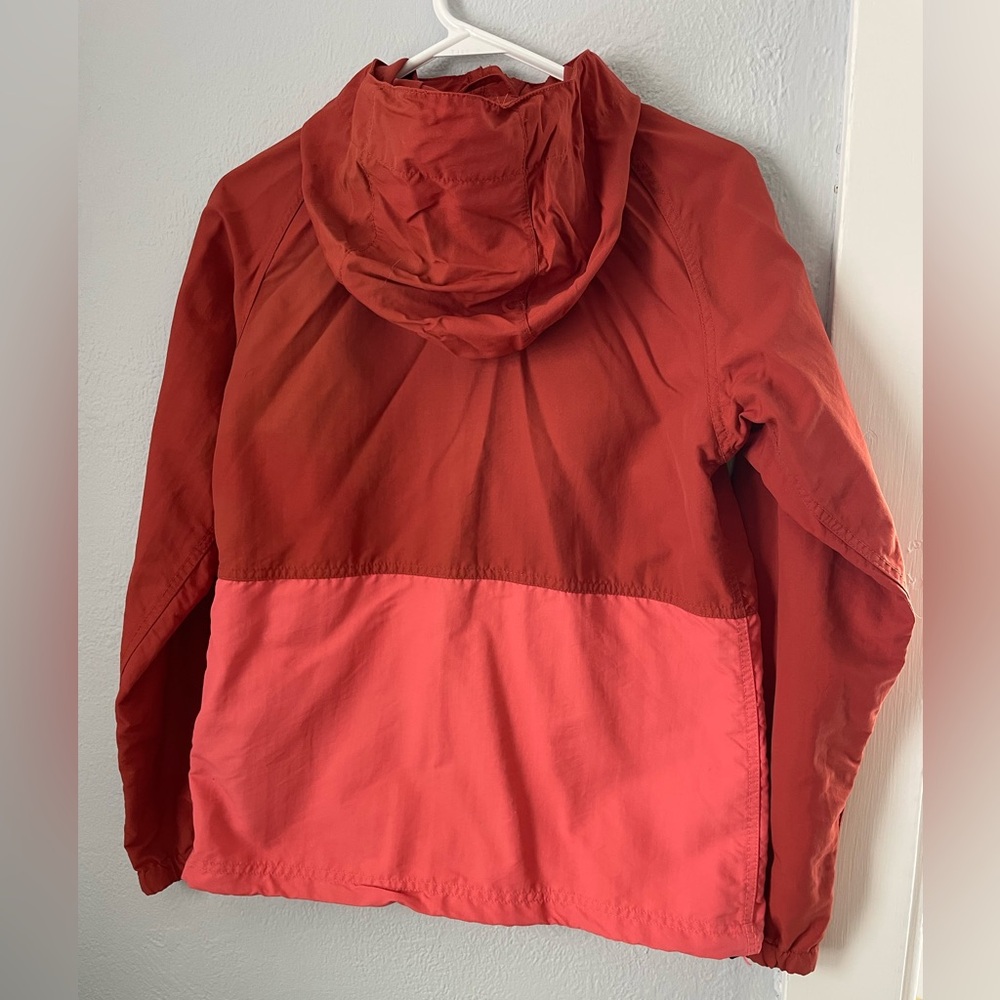 L.L. Bean Two-Tone Red Jacket with Hood - Picture 3 of 5